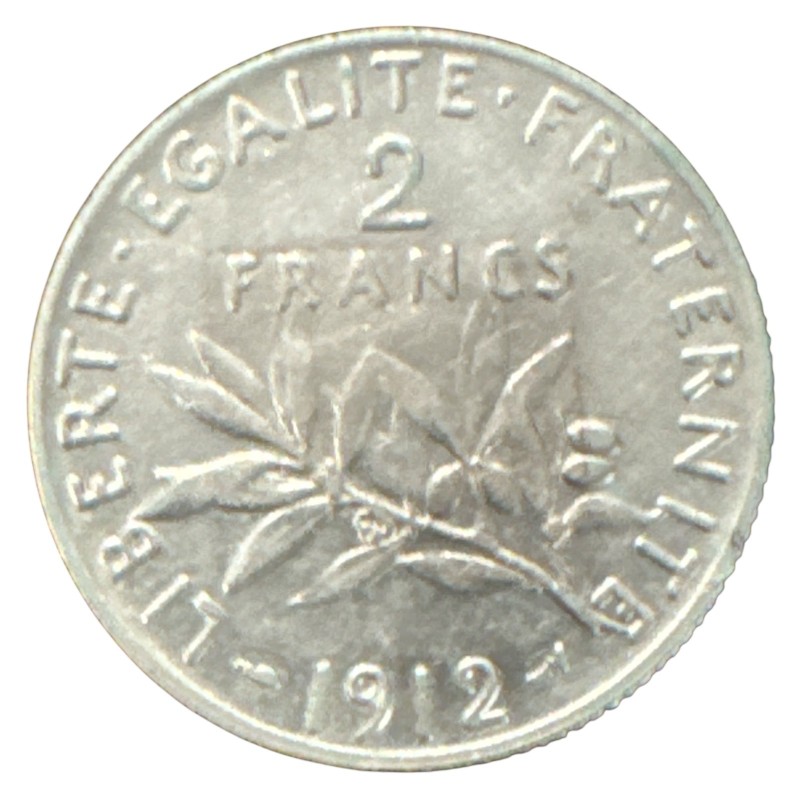 2 Francs Semeuse - 1912 - argent - TTB