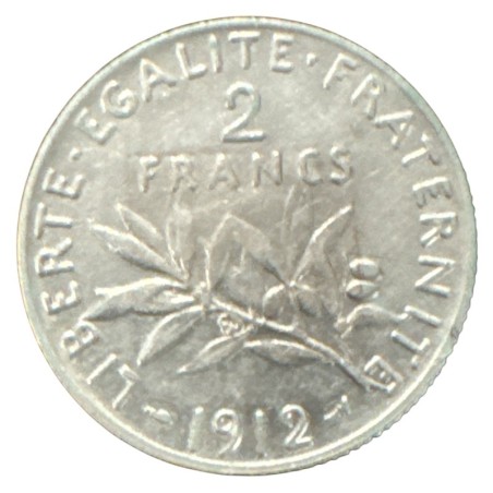 2 Francs Semeuse - 1912 - argent - TTB