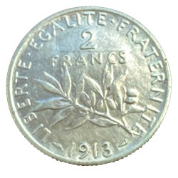 2 Francs Semeuse - 1913 - argent - TTB