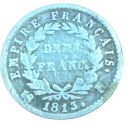1/2 Franc Napoléon Empereur - 1813 M Toulouse - B/TB 2