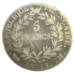 Napoléon empereur - 5 Francs - AN 13 M Toulouse - B/TB 2