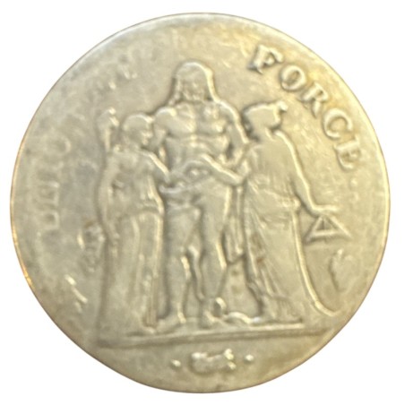 5 Francs Union et Force - AN 7 Q Perpignan - TB