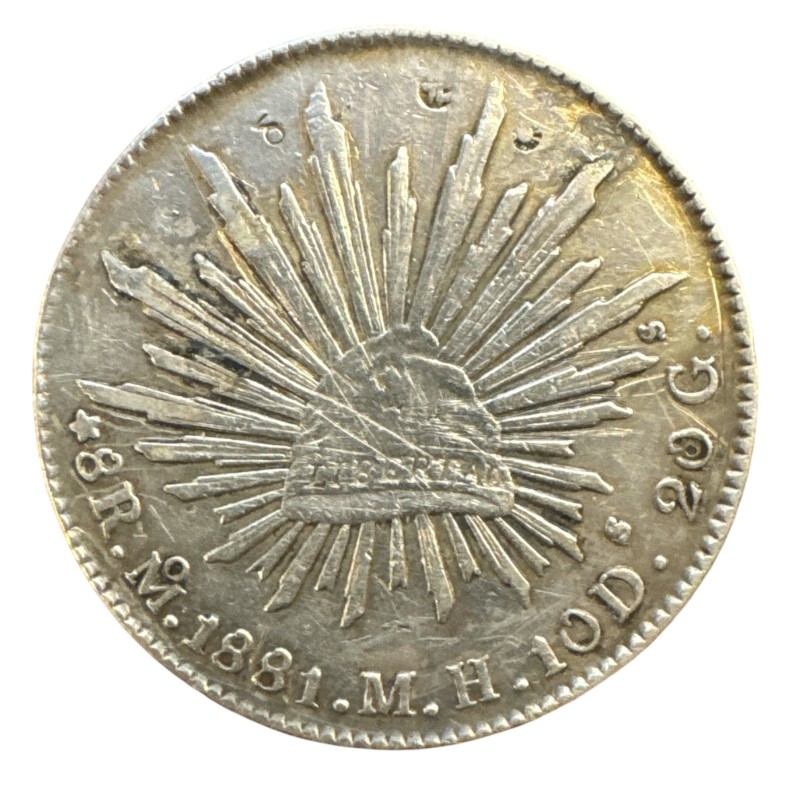 Mexique - 8 Reales 1881 Mo Mh Mexico - argent - TB/TB+