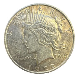 Etats-Unis - 1 Dollar Peace 1922 D Denver - TTB+