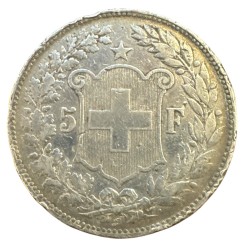 Suisse - 5 Francs - 1889 B Berne  - argent - TB 2