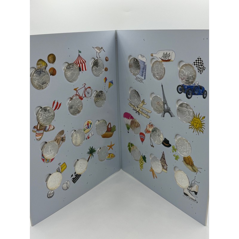 Collection Complète - 24 Pièces 10 euro - 2016 - Le beau voyage du Petit Prince - argent 