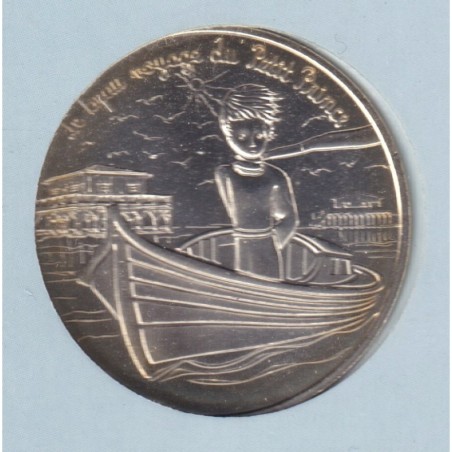 10 Euro 2016 - Le Petit Prince - N°3/24 - ballade en pinasse et oiseaux - le beau voyage du Petit prince - argent