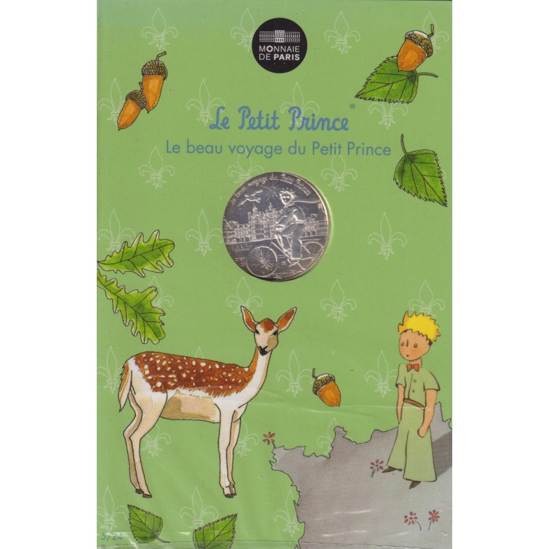 10 Euro 2016 - Le Petit Prince - N°5/24 - Visite les chateaux - le beau voyage du Petit prince - argent