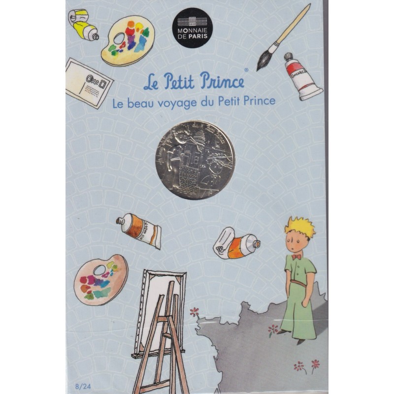 10 Euro 2016 - Le Petit Prince - N°8/24 - Les peintres - le beau voyage du Petit prince - argent