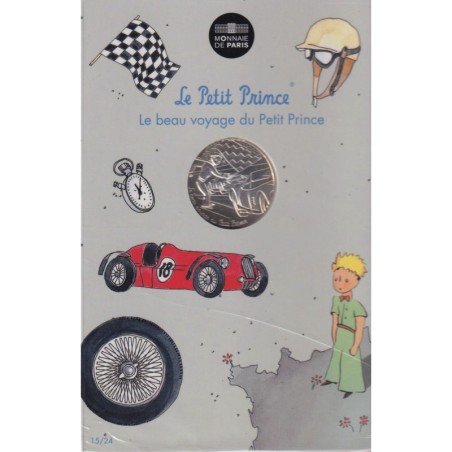 10 Euro 2016 - Le Petit Prince - N°15/24 - course de voitures - le beau voyage du Petit prince - argent