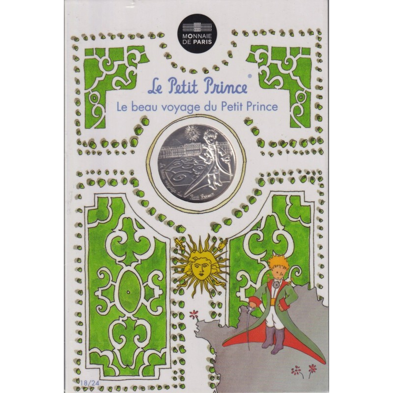10 Euro 2016 - Le Petit Prince - N°18/24 - Visite Versailles - le beau voyage du Petit prince - argent