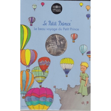 10 Euro 2016 - Le Petit Prince - N°19/24 - ballade en montgolfière - le beau voyage du Petit prince - argent