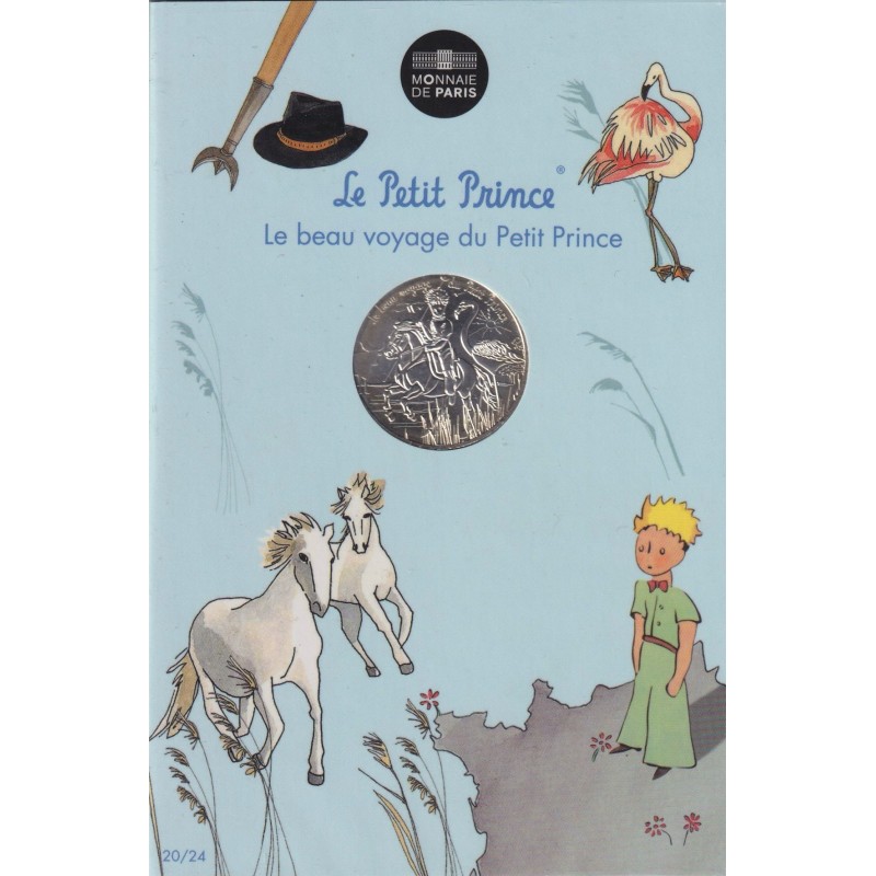 10 Euro 2016 - Le Petit Prince - N°20/24 - ballade en cheval - le beau voyage du Petit prince - argent
