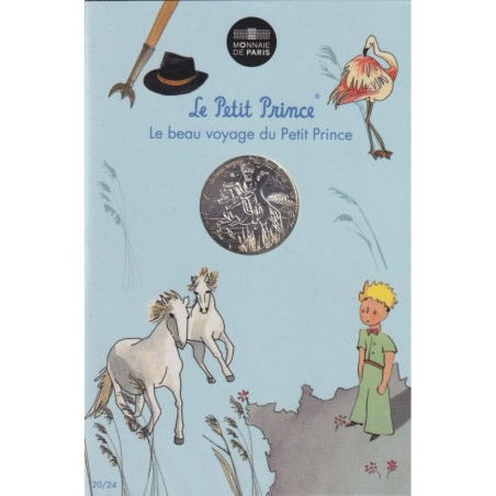10 Euro 2016 - Le Petit Prince - N°20/24 - ballade en cheval - le beau voyage du Petit prince - argent