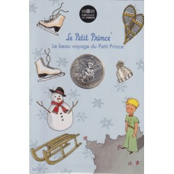 10 Euro 2016 - Le Petit Prince - N°24/24 - Fait de la luge - le beau voyage du Petit prince - argent