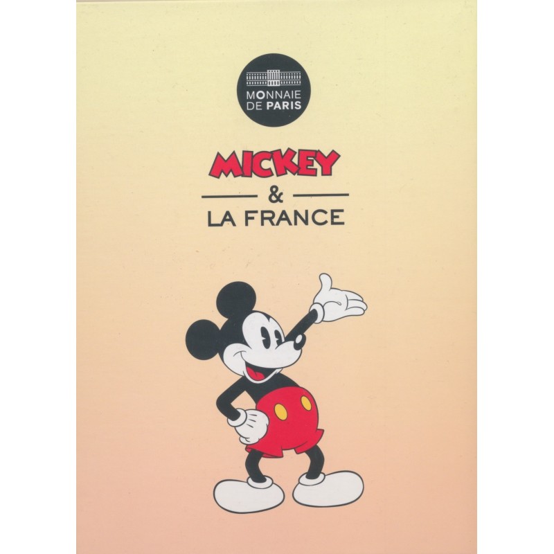 50 Euro 2018 - Mickey et la France - Mickey à l'université - argent 41g 0,900 - FDC