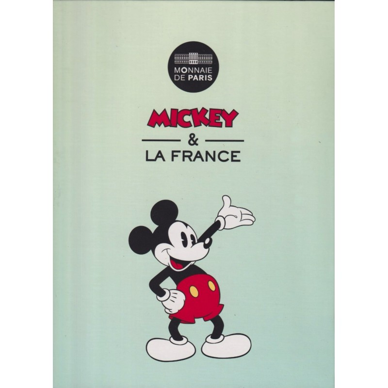 50 Euro 2018 - Mickey et la France - Mickey et champs élysées - argent 41g 0,900 - FDC