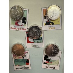 Collection complète - 20 x 10 Euro 2018 - Mickey et la France - argent 2