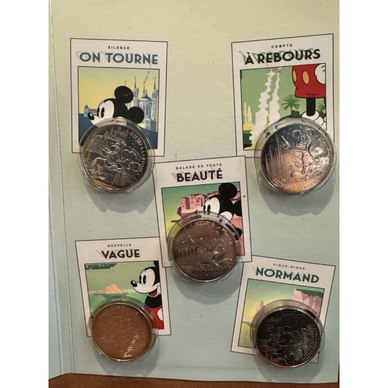 Collection complète - 20 x 10 Euro 2018 - Mickey et la France - argent