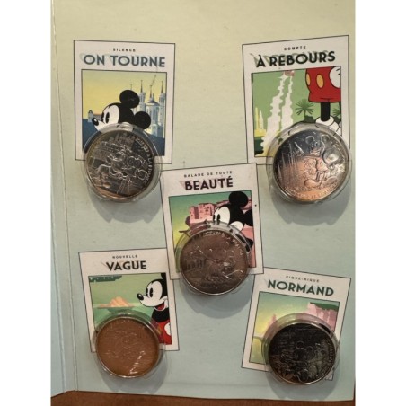 Collection complète - 20 x 10 Euro 2018 - Mickey et la France - argent