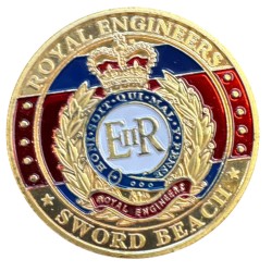 Dept14 - Médaille - Musée le grand bunker - Ouistreham - Royal engineering - sword beach 2