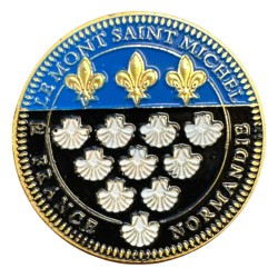 Dept50 - Medaille - Mont st michel - en couleur 2
