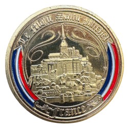 Dept50 - Medaille - Mont st michel - en couleur