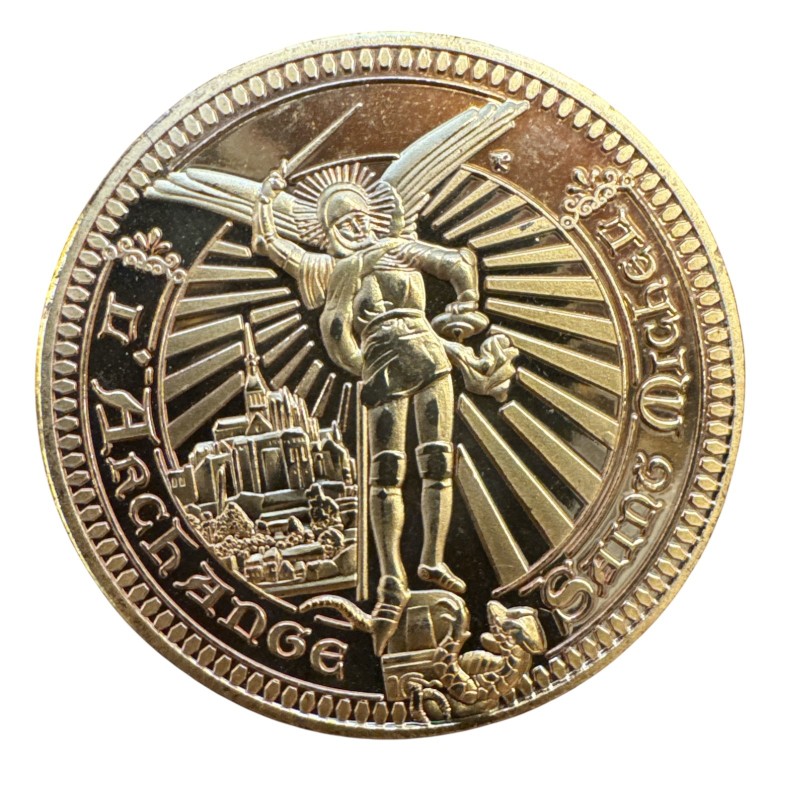 Dept50 - Medaille - Mont st michel - en couleur