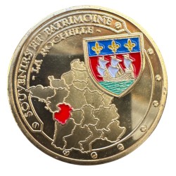 Dept17 - La Rochelle les tours et le voilier - Souvenirs et patrimoine - 34mm 2