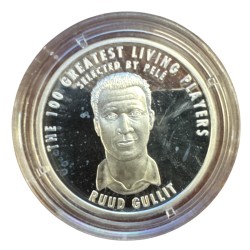 Médaille - Ruud Gullit - 100 meilleurs joueurs de football par Pelé - FIFA 100 ans - argent