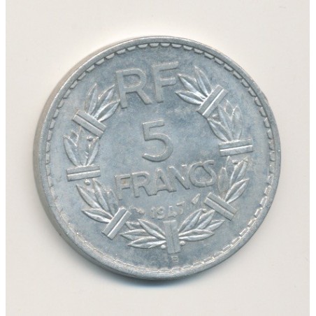 5 Francs Lavrillier - 1947 B - 9 fermé
