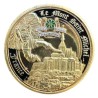 Dept50 - Medaille - Mont st michel avec parachutiste et trèfle à 4 feuilles - en couleur
