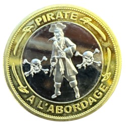 Médaille - Pirate à l'abordage - 33mm 2