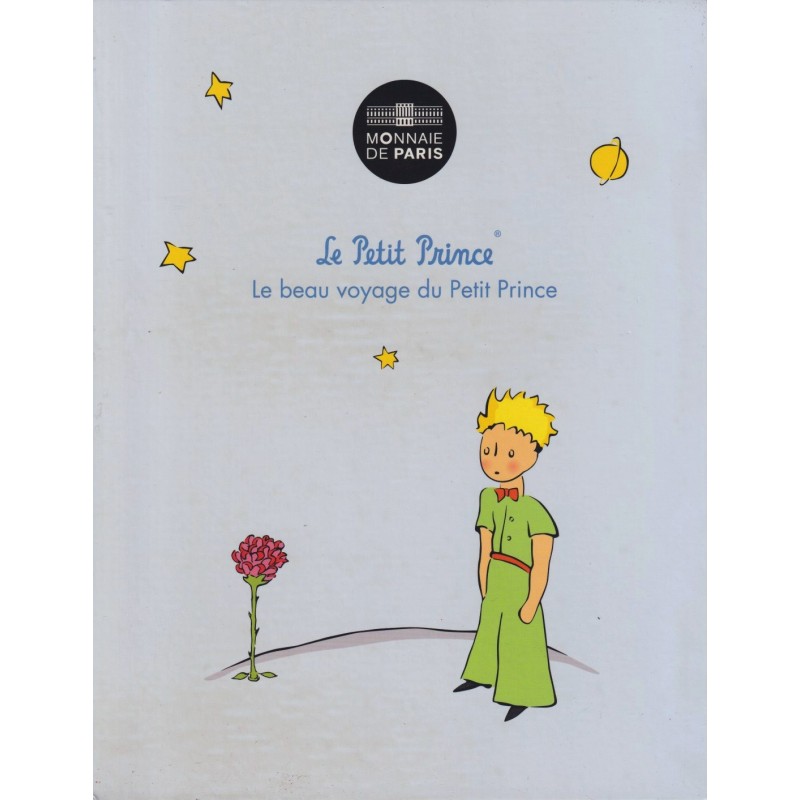 50 Euro 2016 - Le Petit Prince avec la rose - le beau voyage du petit prince - argent colorisé