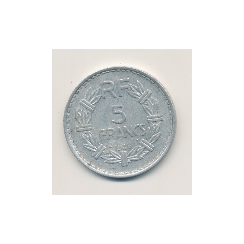 5 Francs Lavrillier - 1948 - 9 fermé