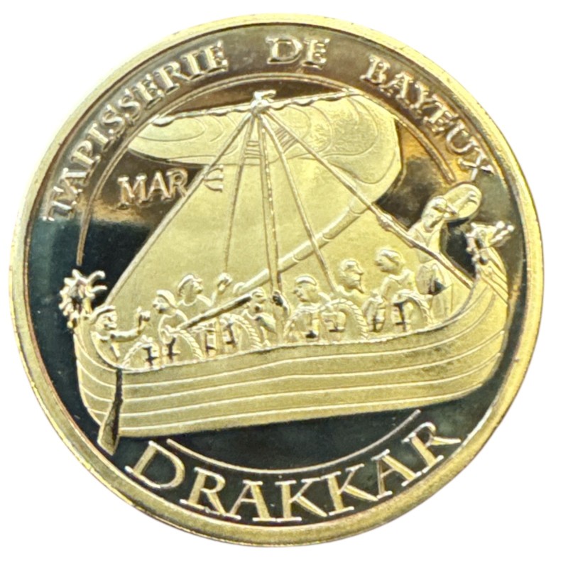Dept14 - Tapisserie de bayeux - drakkar - Souvenirs et patrimoine - 34mm