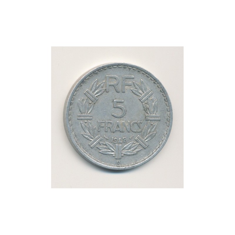 5 Francs Lavrillier - 1948 B - 9 ouvert