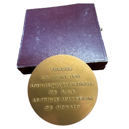 Médaille - Académie Internationale de tourisme Monte-Carlo - 1951 - bronze 51mm - SPL