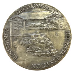 Médaille - Gaston Defferre - 1910-1986 - Résistance décolonisation décentralisation - argent 200g - TTB+ 2