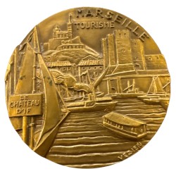 Médaille - Marseille - la bouillabaisse - bronze 68mm - TTB+