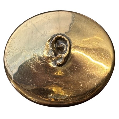 Médaille - art contemporain - oreille et bouche - bronze 69mm - graveur Seguineau - TTB