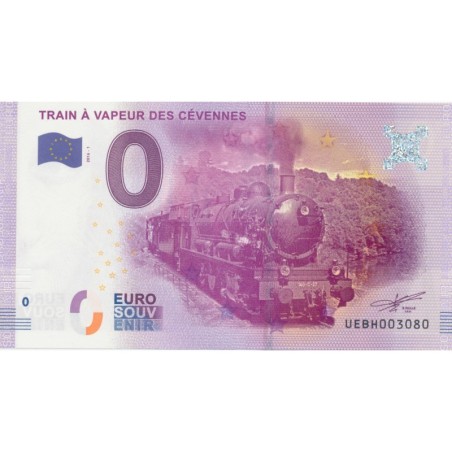 Billet Train vapeur des cévennes 2016