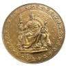 Médaille - Reproduction - Avenement au trône Louis XVIII - commune de Sommieres - 1983 - bronze 86mm - SUP