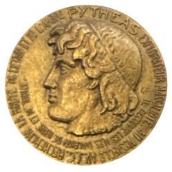 Médaille - Pytheas - Explorateur Massaliote - bronze 71,5mm - SUP