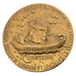 Médaille - Pytheas - Explorateur Massaliote - bronze 71,5mm - SUP 2