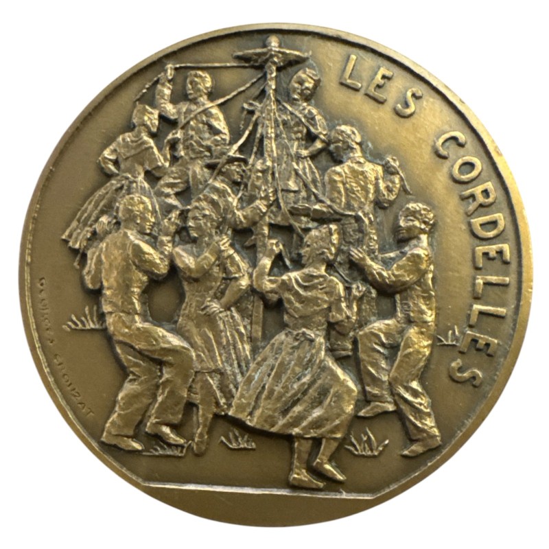 Médaille - Comtat-Venaissin - Avignon - les cordelles - crouzat - bronze 68mm - SUP