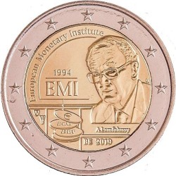 2 Euro Belgique 2019 - 25e anniversaire institut monétaire européen - sans coincard