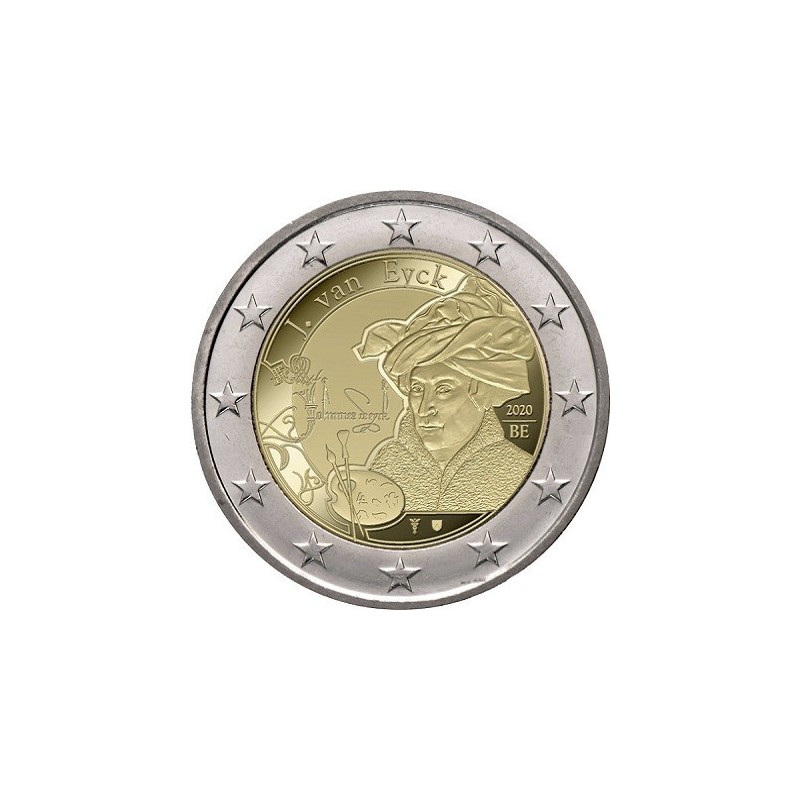 2 Euro Belgique 2020 - Jan Van Eyck - sans coincard