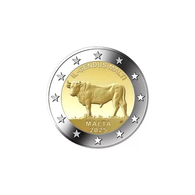 Malte - 2 Euro 2025 - Le boeuf Maltais - UNC sorti de rouleau