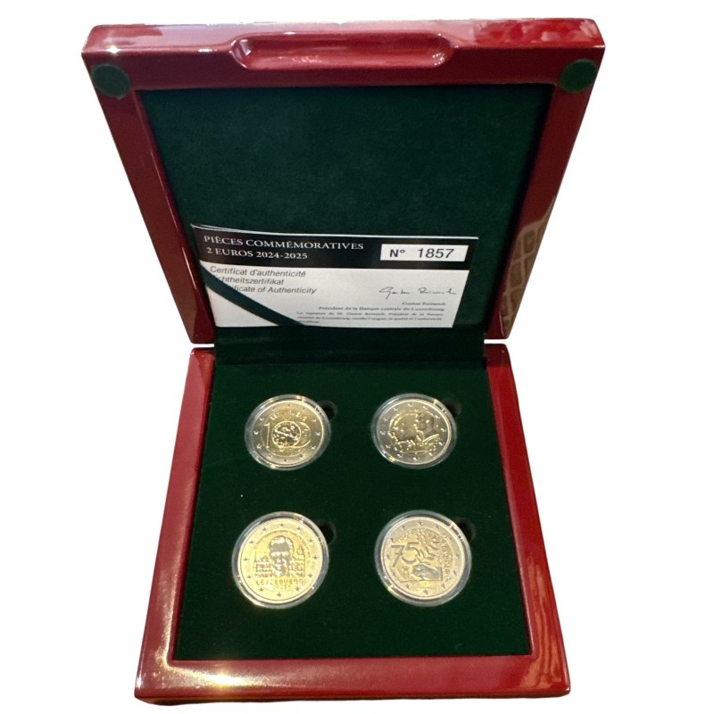 Luxembourg - Coffret 4 Pièces 2 Euro 2025 - Polissage inversé - 2.500 ex